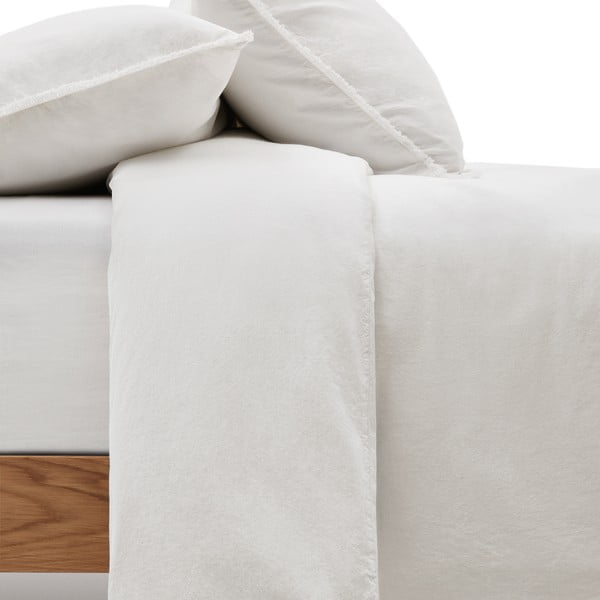 Kremno bela enojna podaljšana posteljnina iz bombažnega perkala 150x220 cm Sifinia – Kave Home