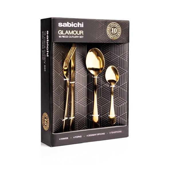 16-delni set jedilnega pribora v zlati barvi Sabichi-image-1