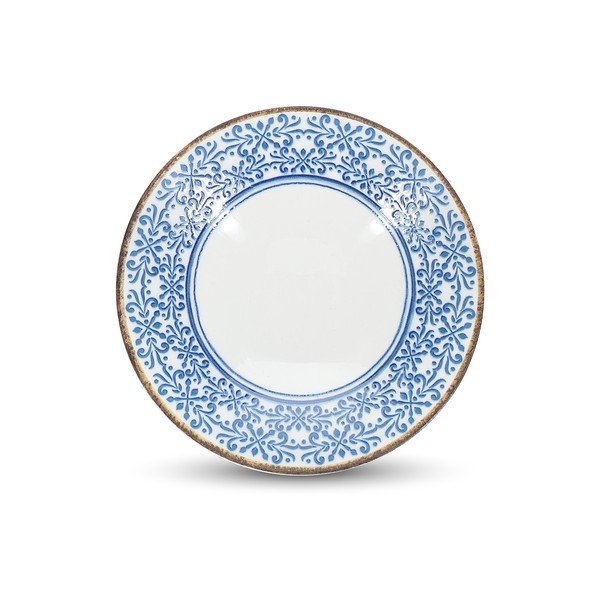 Bela/modra porcelanasta skledica za juho 1 l Azul – BonBistro-image-3