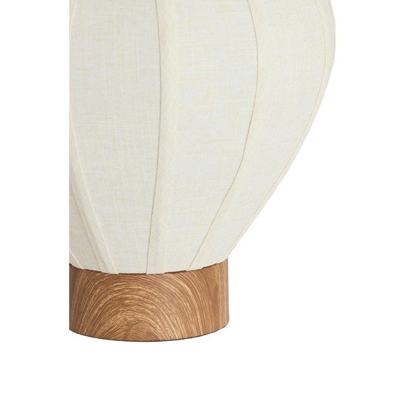 Kremno bela kovinska namizna svetilka s tekstilnim senčilom (višina 36 cm) Kyzo – Light & Living-image-4