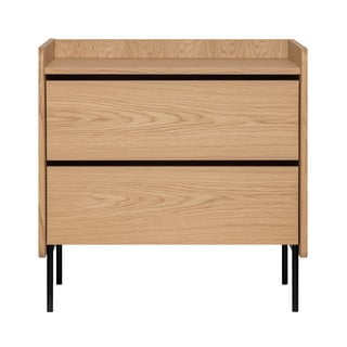 Visoka komoda v hrastovem dekorju 80x82 cm Wrap – Bonami Selection