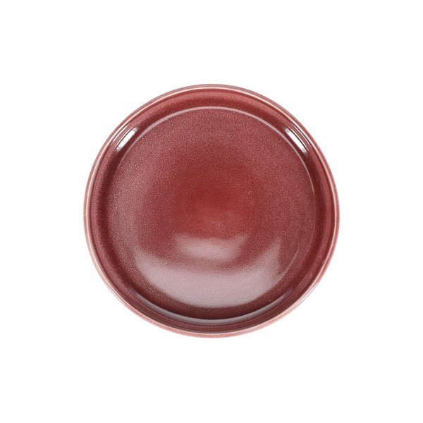 Bordo rdeč jušni krožnik iz kamenine ø 21 cm Duna – ONA-image-3