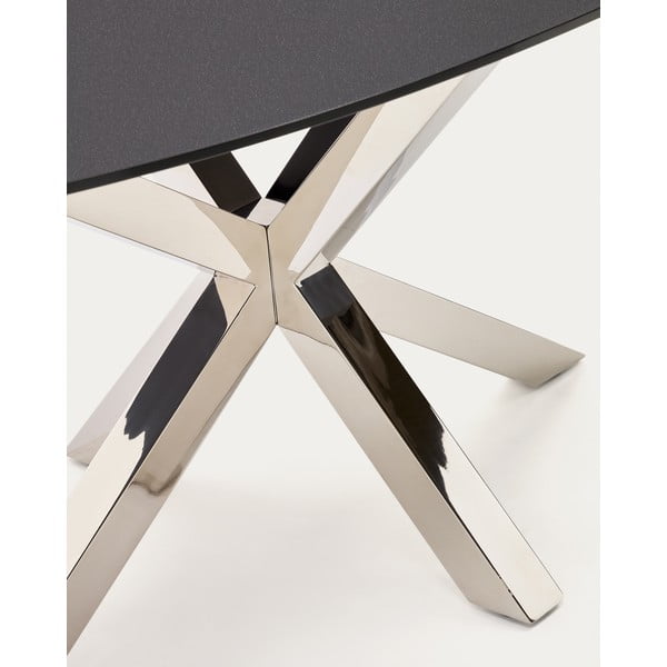 Jedilna miza s stekleno mizno ploščo 100x200 cm Argo – Kave Home-image-1