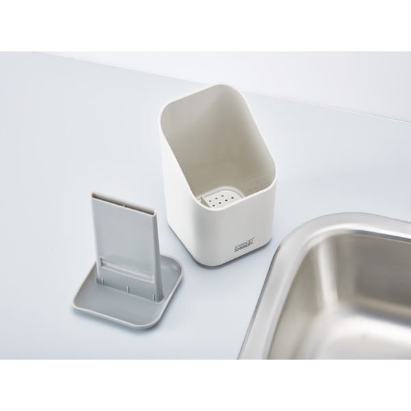 Svetlo siv plastičen odcejalnik posode za pribor 12x11 cm Duo – Joseph Joseph-image-3
