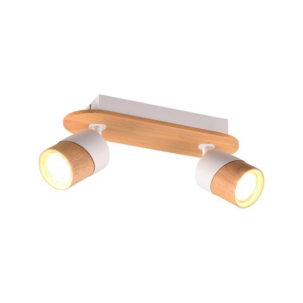 Bela/rjava stropna svetilka ø 6 cm Aruni – Trio-image-3
