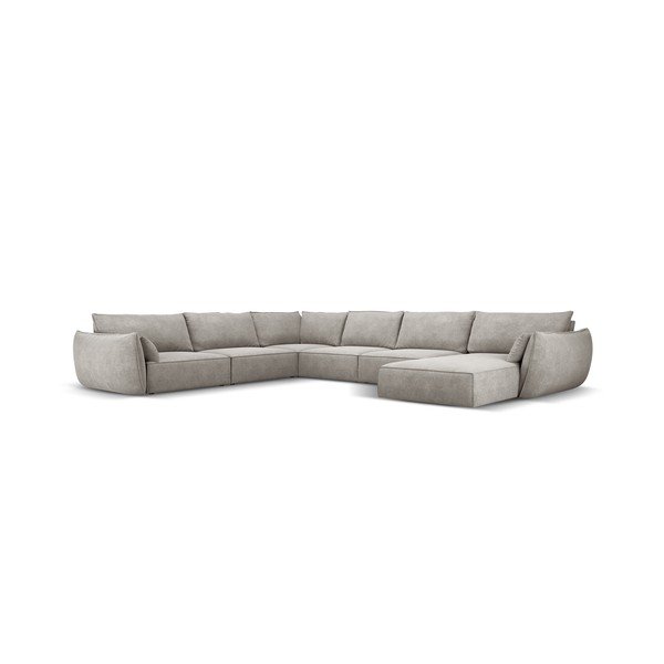 Svetlo siv kotni kavč (levi kot) Vanda - Mazzini Sofas-image-2