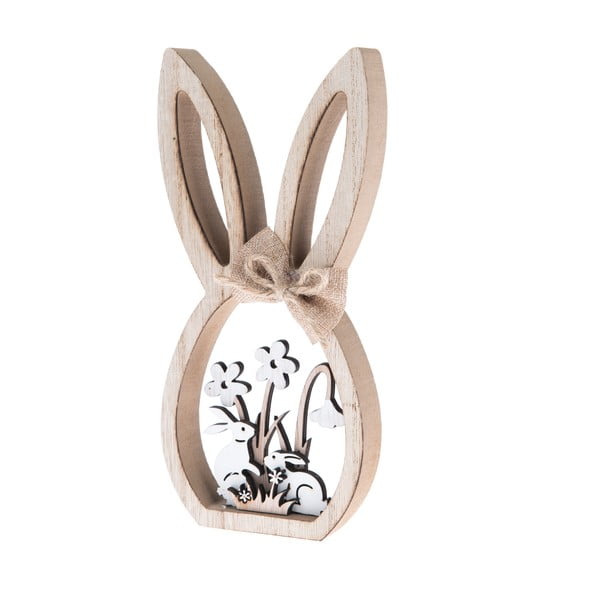 Lesena dekoracija v obliki zajca - Dakls