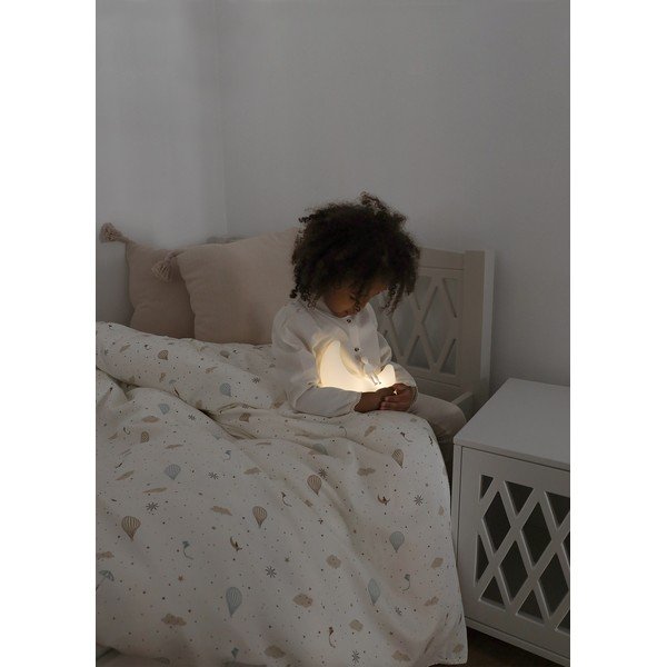 Slonokoščena otroška posteljnina za otroško posteljico iz organskega bombaža 100x140 cm Dreamland – Cam Cam Copenhagen-image-1