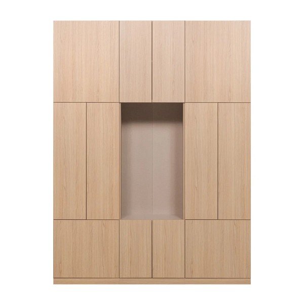 Modularna omara v naravni barvi 162x215 cm Build – WOOOD