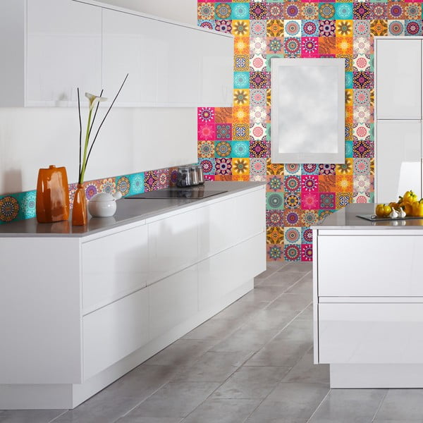 Komplet 24 dekorativnih stenskih nalepk Ambiance Clarissa, 10 x 10 cm-image-1