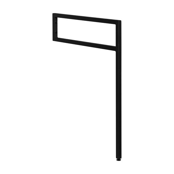 Črna jeklena podpora za pult 49x2 cm – Sapho