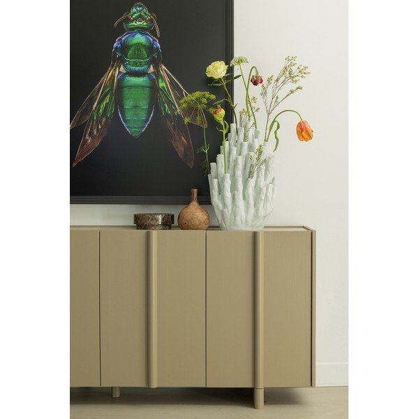 Bež nizka komoda iz masivnega bora 200x85 cm Basu – WOOOD-image-4