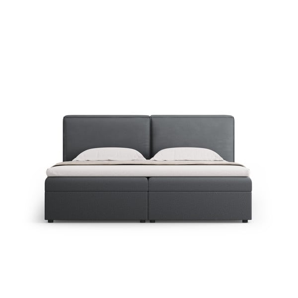 Temno siva boxspring postelja s prostorom za shranjevanje 180x200 cm Arendal – Cosmopolitan Design-image-4