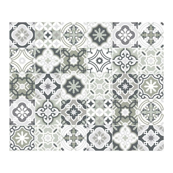 Komplet 30 stenskih nalepk Ambiance Oslo, 10 x 10 cm-image-2