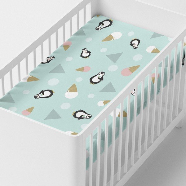 Otroška bombažna rjuha Happynois Skymo Day, 140 x 70 cm-image-1