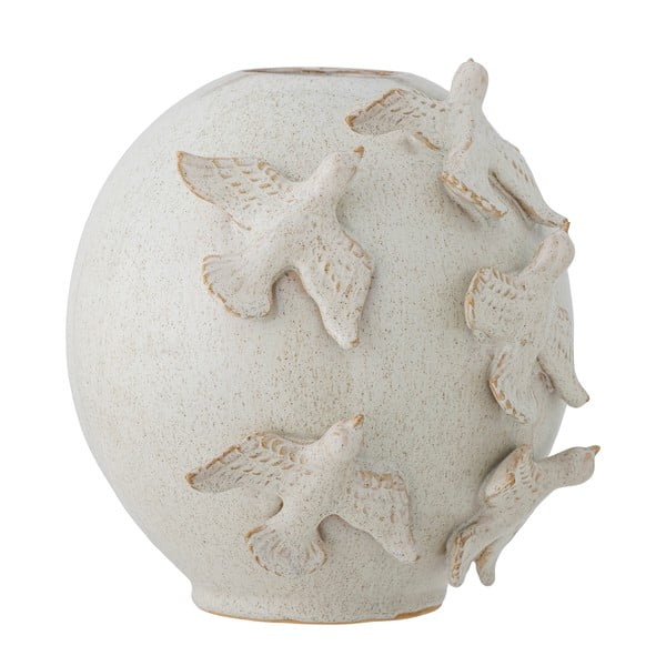 Kremno bela lončena vaza (višina 25 cm) Abira – Bloomingville