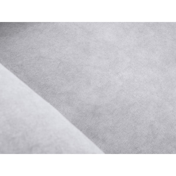 Svetlo siva žametna sedežna garnitura 242 cm Erin – Micadoni Home-image-1