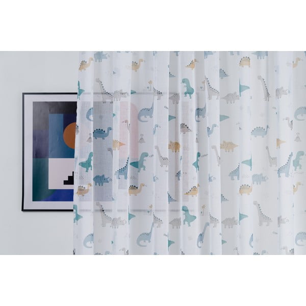 Otroška prosojna zavesa 300x245 cm Dino - Mendola Fabrics