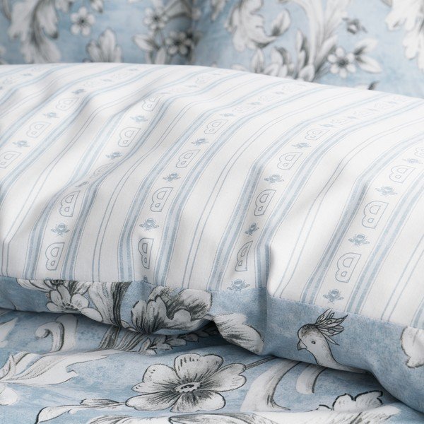 Bela/modra enojna posteljnina 135x200 cm Regal Floral – Catherine Lansfield-image-4