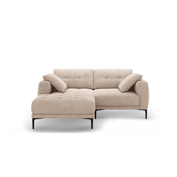 Svetlo rjava kotna sedežna garnitura (levi kot/z ležalnikom) Bemy – Micadoni 