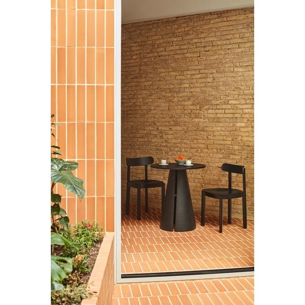 Okrogla jedilna miza z mizno ploščo v jesenovem dekorju ø 65 cm Cep – Teulat-image-2