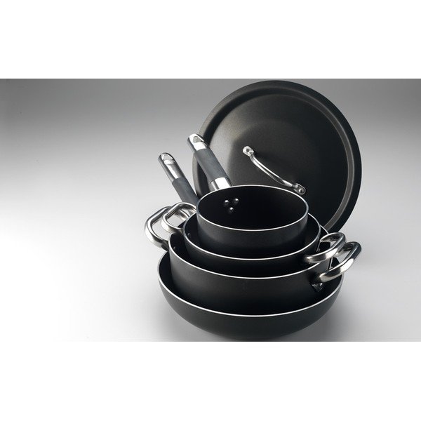 Črna aluminijasta ponev s prevleko proti prijemanju Pentole Agnelli Al Black, ø 16 cm-image-3