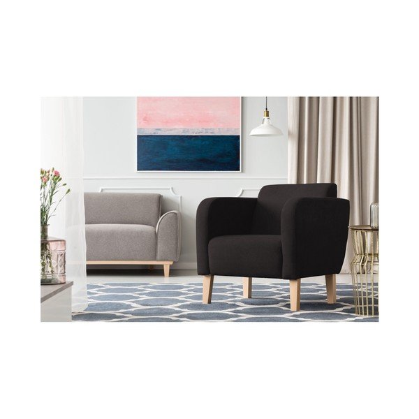 Črni fotelj Kooko Home Swing-image-1