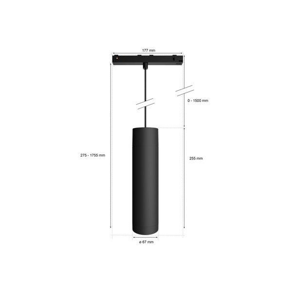 LED pametna viseča svetilka 5 W Perifo – Philips Hue-image-1