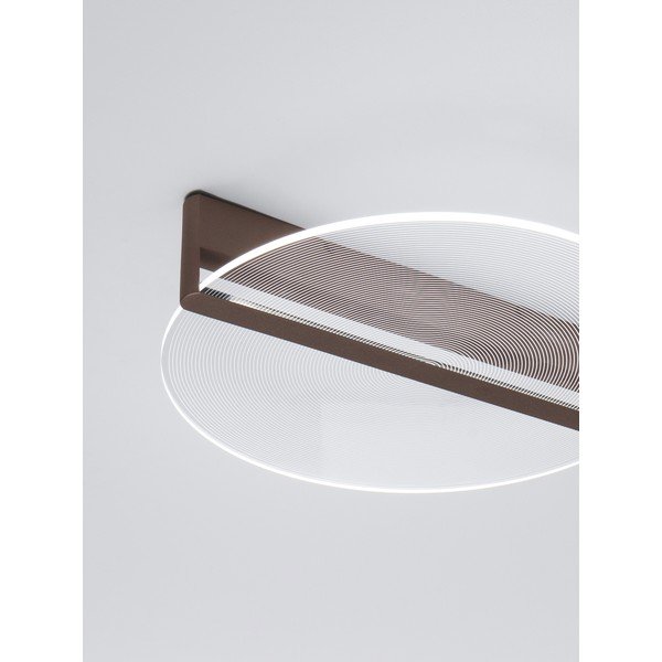 Rjava aluminijasta LED zatemnitvena stropna svetilka s senčilom iz akrilnega stekla Noah – Nova Luce-image-4