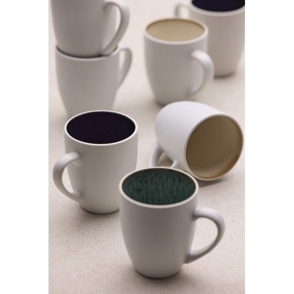 Belo-zelena keramična skodelica 300 ml Gastro White/Green – Bitz-image-1