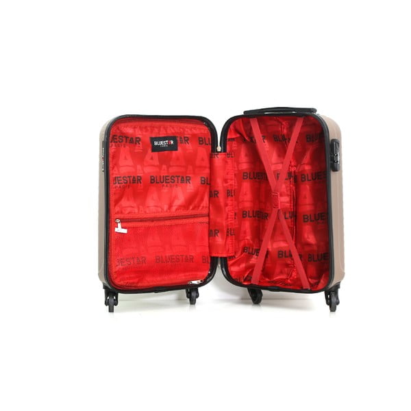 Bež ročni kovček na kolesih Bluestar Atlanta, 32 l-image-1