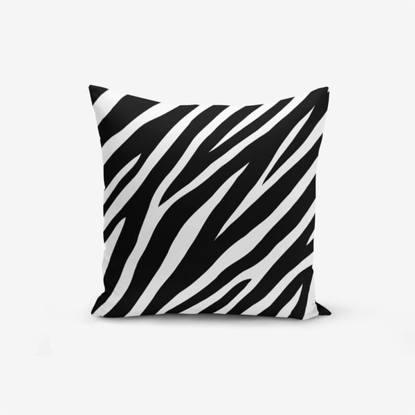 Črno-bela prevleka za okrasno blazino Minimalist Cusion Covers Zebra, 45 x 45 cm
