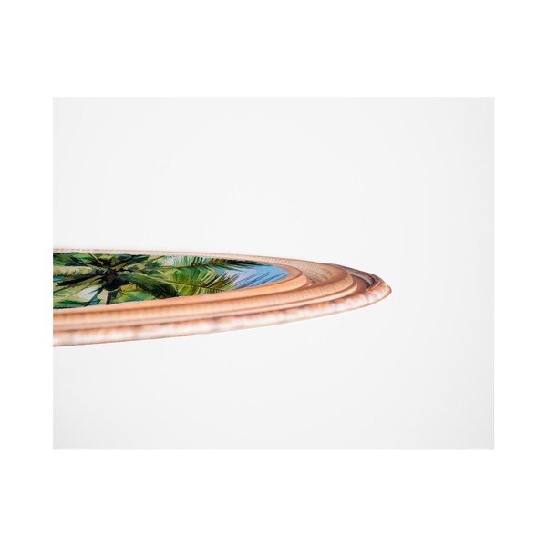 Ovalna stenska slika Velvet Atelier Palm Tree-image-3