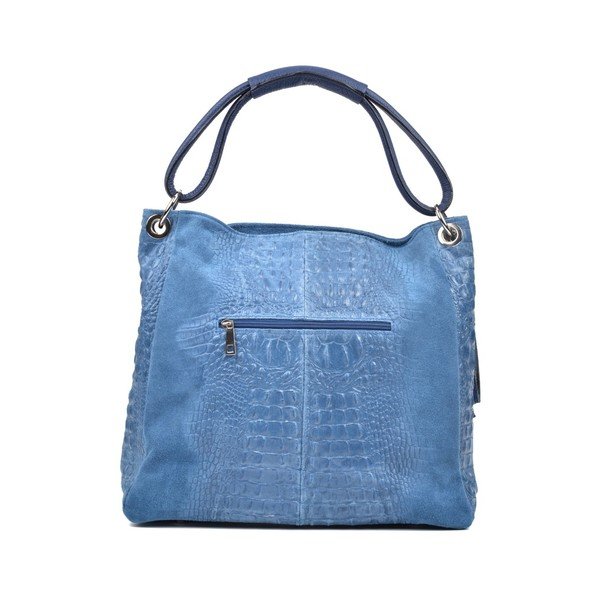 Modra usnjena torbica Luisa Vannini Zunna-image-4