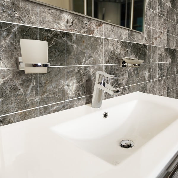 Komplet nalepk za ploščice 24 kosov 15x15 cm Marble Tiles Venezia - Ambiance-image-3