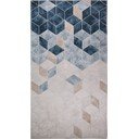 Temno modra-kremna pralna preproga 150x80 cm - Vitaus