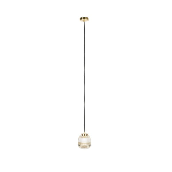 Viseča svetilka v zlati barvi s steklenim senčnikom ø 15 cm Robin - White Label