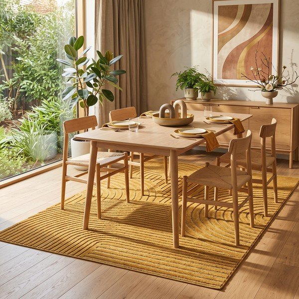 Oker rumena preproga 200x290 cm Whirl – ESTE-image-3