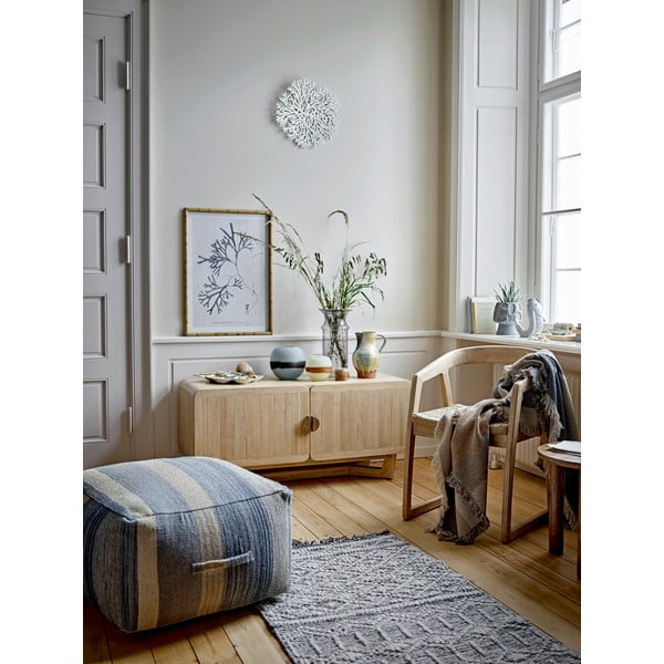 Komoda iz masivnega kavčukovca v naravni barvi 120x55x45 cm Serrone – Bloomingville-image-1