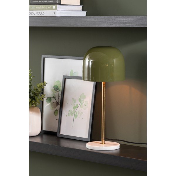 Kaki zelena namizna svetilka s kovinskim senčilom (višina 50 cm) Manta – Leitmotiv-image-1