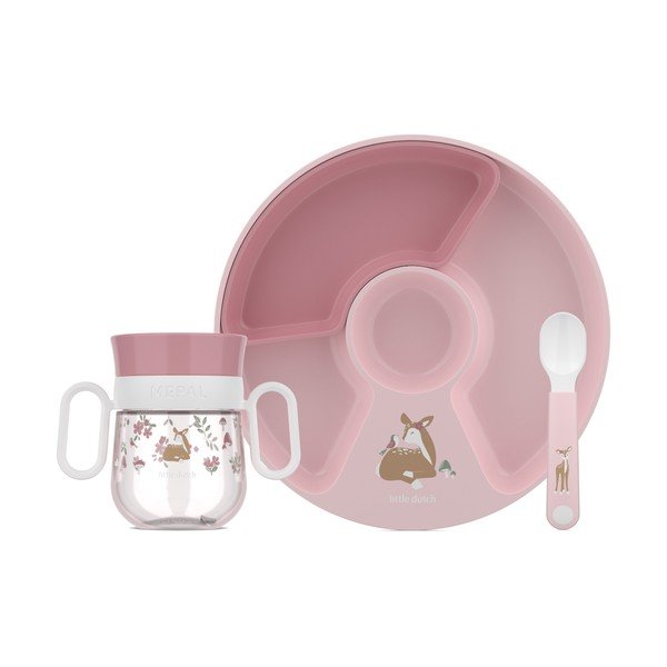 Plastičen otroški set posode 3 ks Fairy Garden – Mepal
