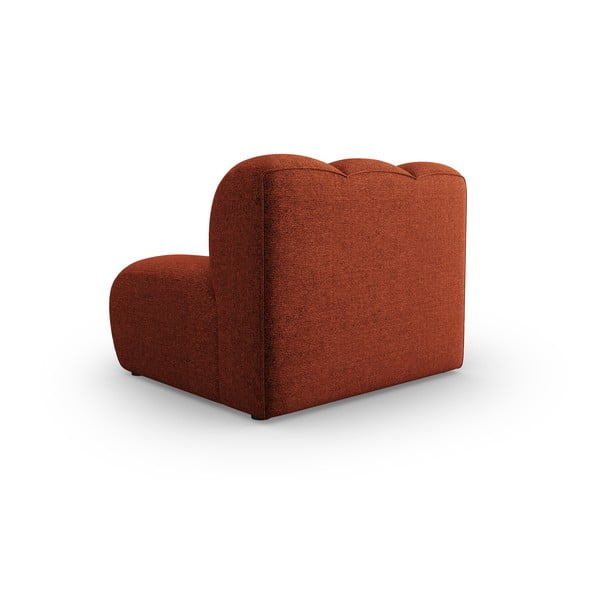 Opečnato oranžen modul za sedežno garnituro (sredinski modul) Lupine – Micadoni Home-image-3