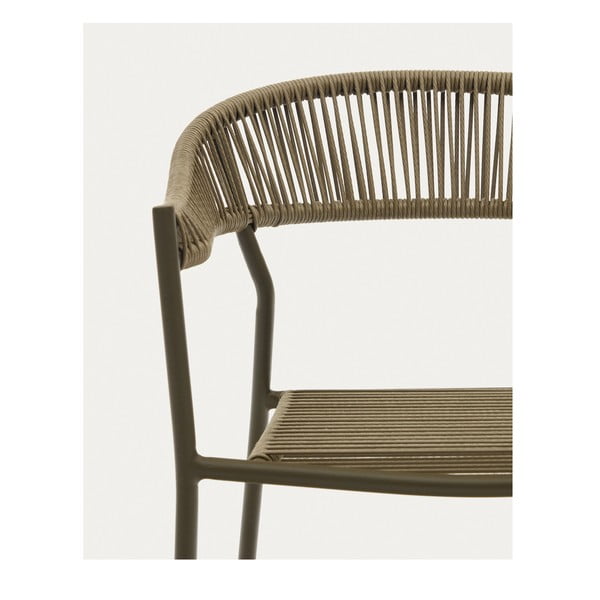 Kaki zeleni jedilni stoli iz umetnega ratana v kompletu 4 ks Futadera – Kave Home-image-3