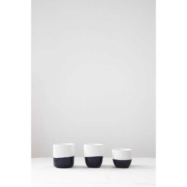 Črno-bela skodelica iz keramike ÅOOMI Luna, 400 ml-image-2