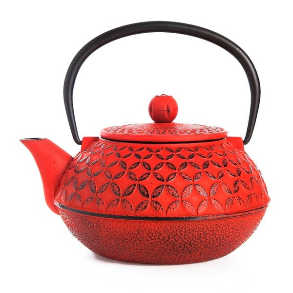 Čajnik iz rdečega litega železa Bambum Taşev Linden, 800 ml
