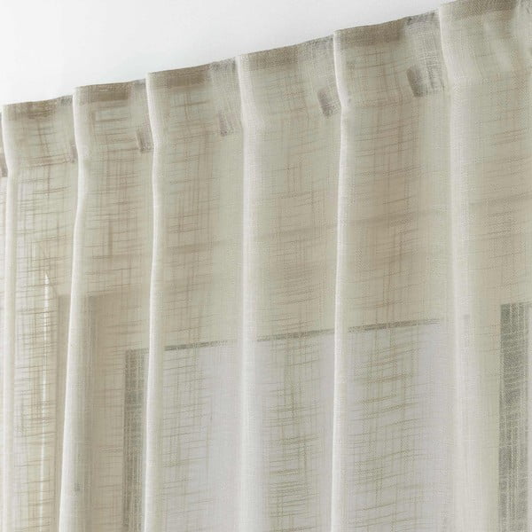 Rjava prosojna zavesa 140x240 cm Haltona – douceur d'intérieur-image-1