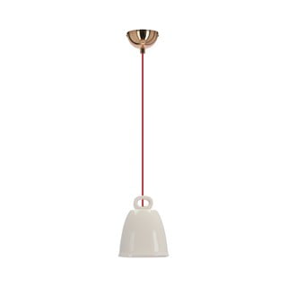 Bela viseča svetilka s keramičnim senčilom Sewilla – Candellux Lighting