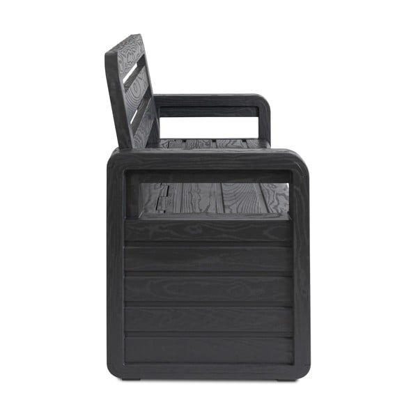 Temno siva plastična vrtna klop Forever Spring – Toomax-image-2