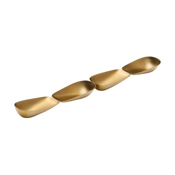 Skledica za serviranje iz nerjavečega jekla v zlati barvi Aruc – Kave Home