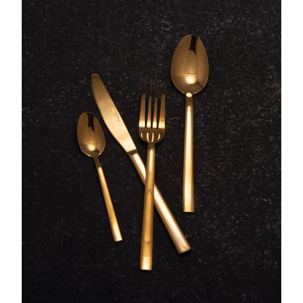 Inox jedilni pribor v kompletu 16 kosov v zlati barvi Mikasa Diseno - Kitchen Craft-image-2